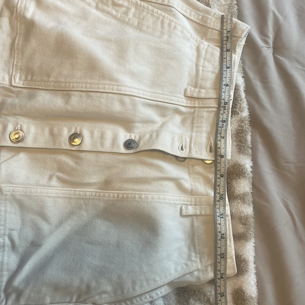 White Jean Skirt - Picture 2 of 3